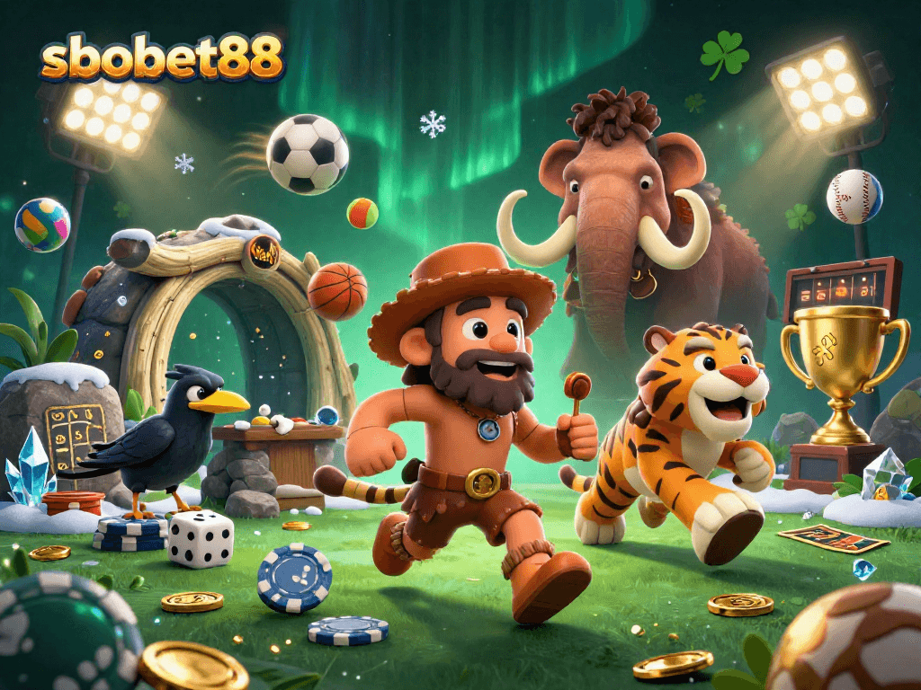 Experience thrilling sports betting with sbobet88 in this dynamic casino scene full of excitement.