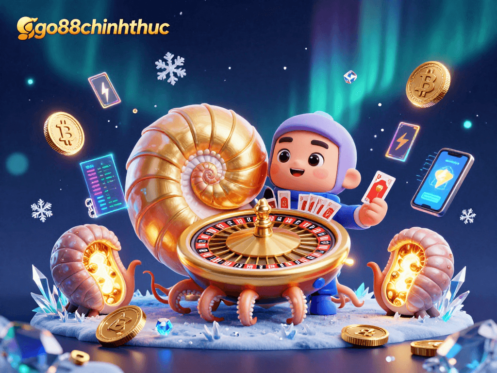 Engage with the exciting world of go88chinhthuc featuring a vibrant casino illustration.