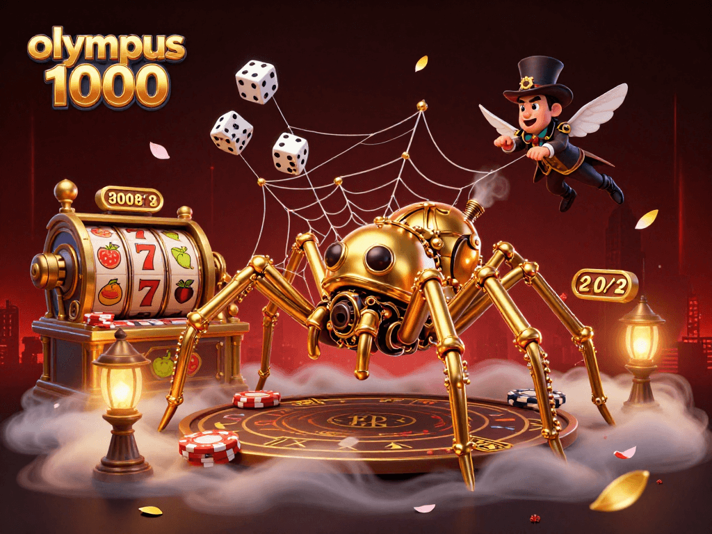 Menghasilkan jackpot dengan olympus 1000 sambil menangkap dadu sial dalam jaring perak di kasino simbolis.