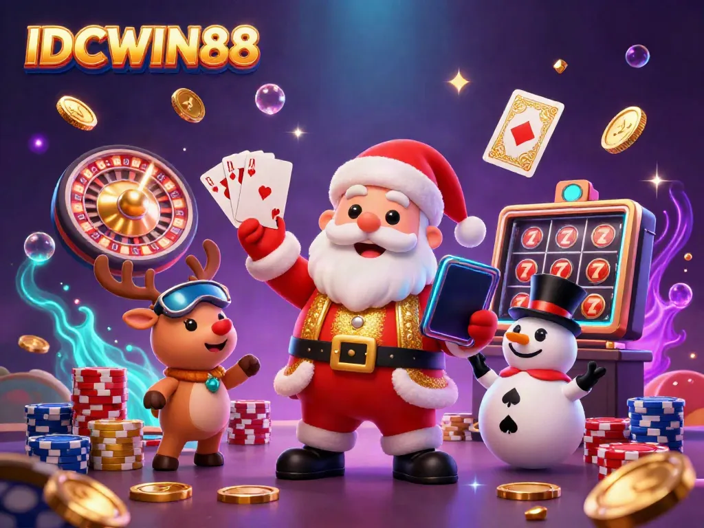 Experience the magic of IDCWIN88 with vibrant casino characters and exciting game elements.