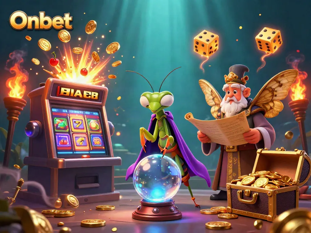 Experience the thrill of Onbet with vibrant 3D casino characters and dynamic game elements.