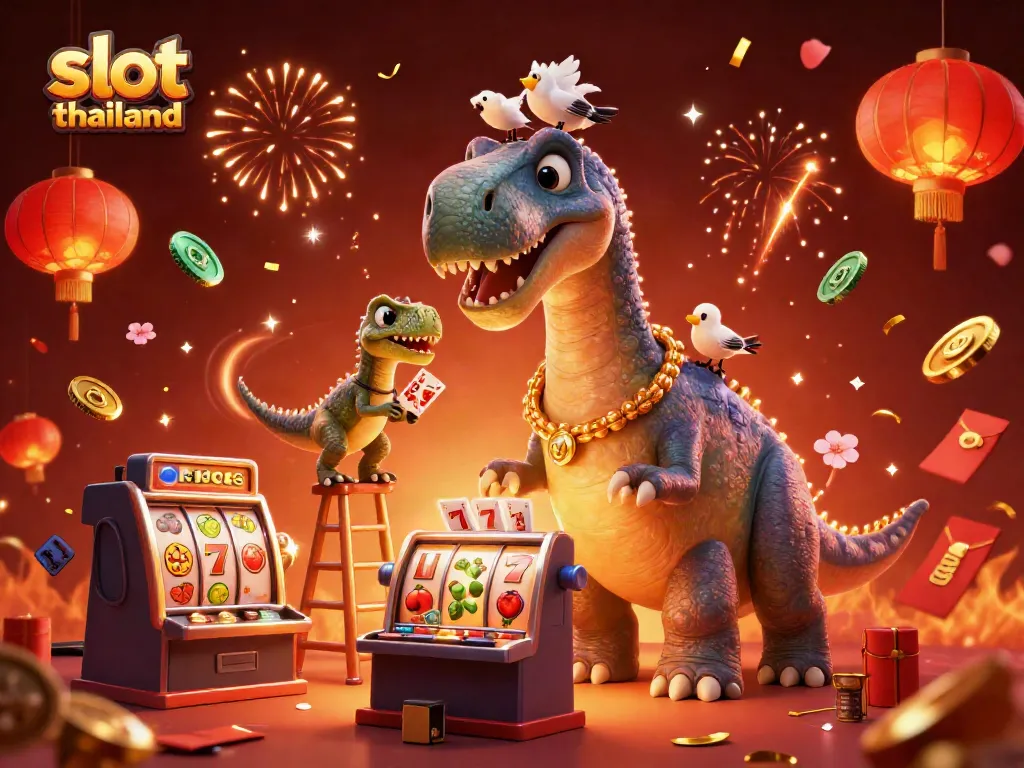Engage with thrilling slot thailand action in this vibrant 3D casino scene.