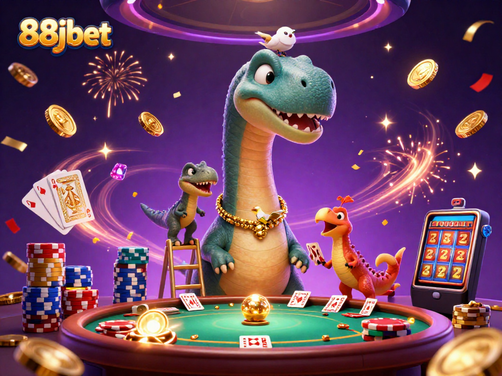 Experience 88jbet’s captivating 3D casino adventure with dynamic characters and exciting gaming elements.