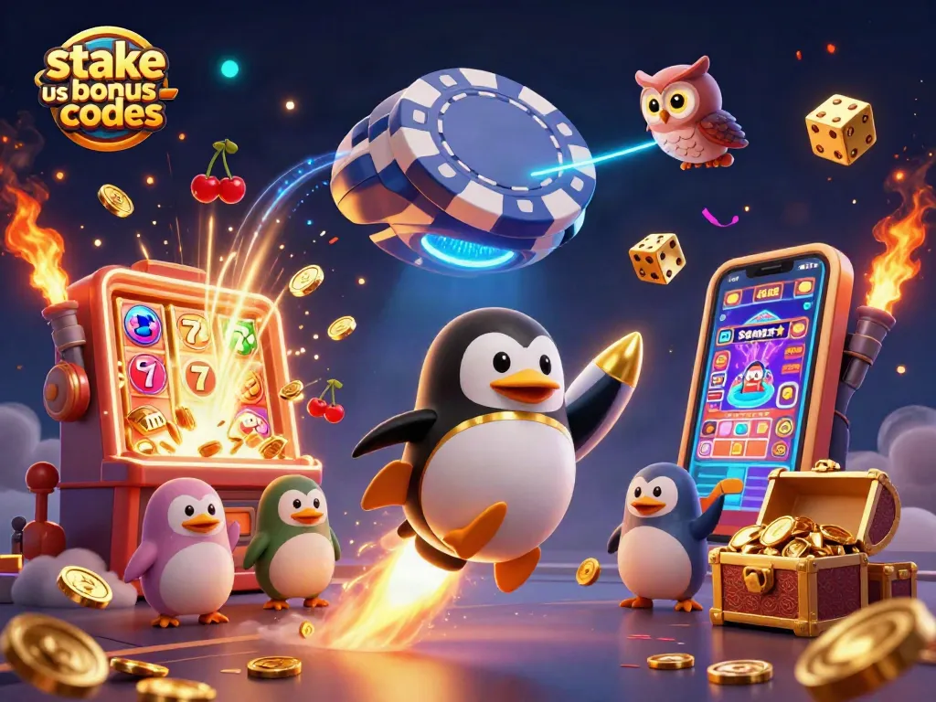 Engage with stake us bonus codes and win big at a vibrant casino-themed universe.