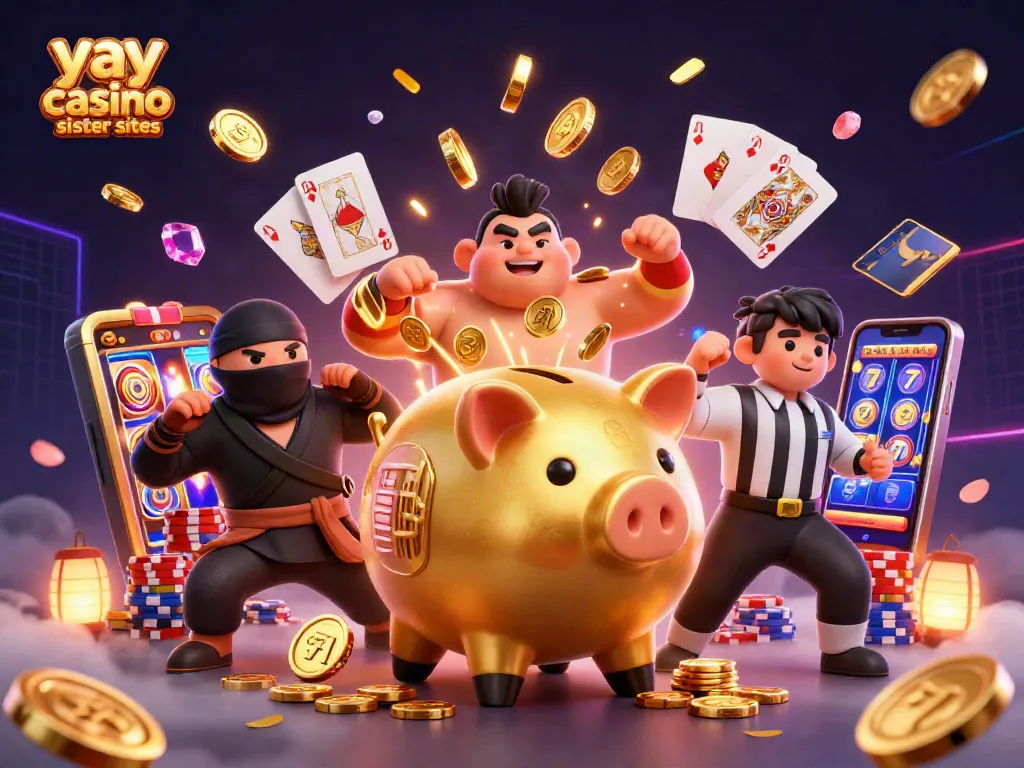 Experience exciting gameplay at yay casino sister sites with vibrant characters in a casino scene.