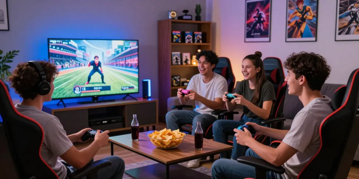 Suasana malam gaming di bos88ap.com dengan teman-teman berkumpul.