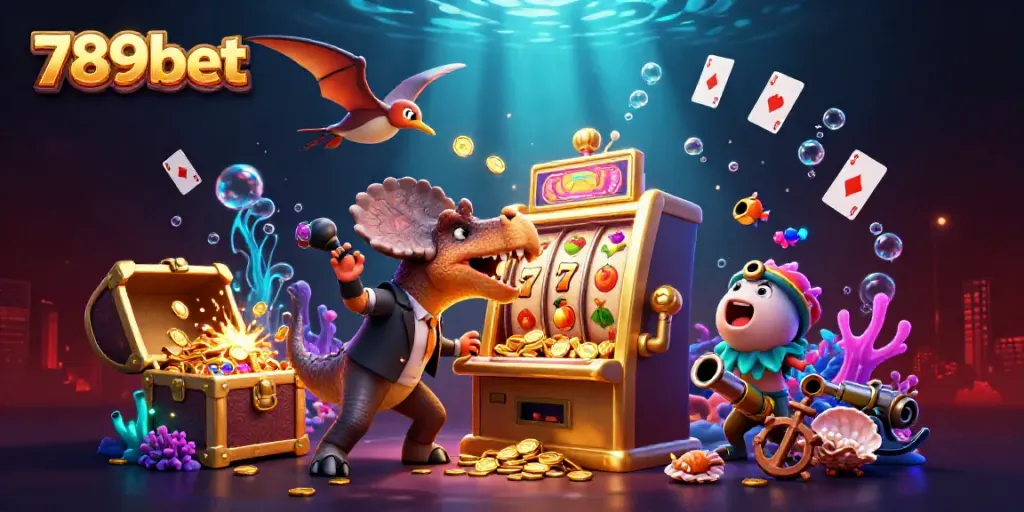 Catch the excitement with 789bet's thrilling jackpot action in a vibrant casino scene.