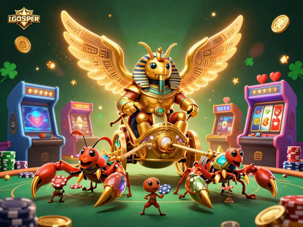 Engage with LGOSUPER in an immersive casino adventure featuring vibrant gaming elements.