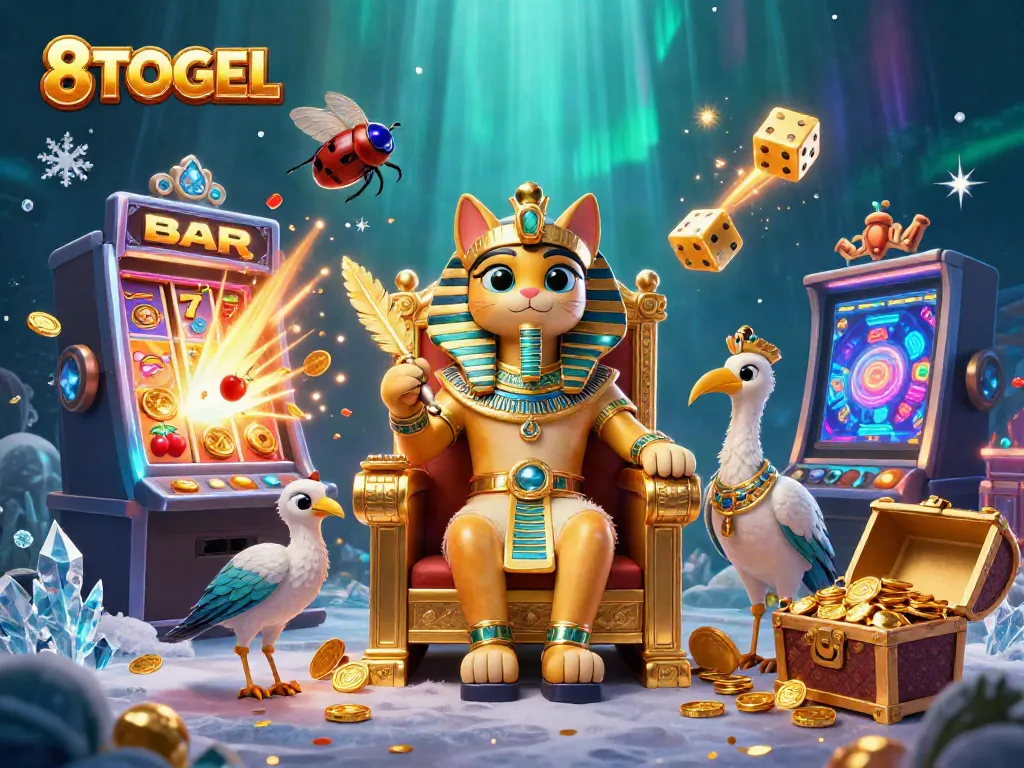 Memenangkan jackpot di 8TOGEL dengan permainan slot penuh warna dan beragam simbol menarik.