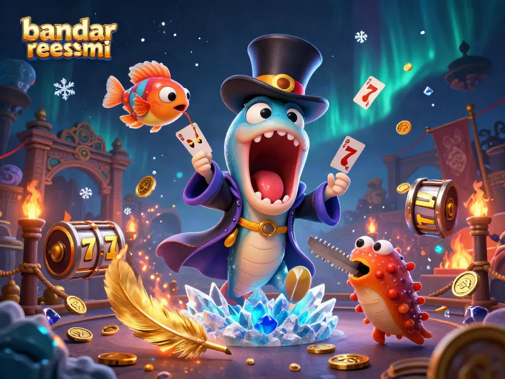 Menangkan game di bandar slot resmi dengan karakter unik dan elemen slot memikat.
