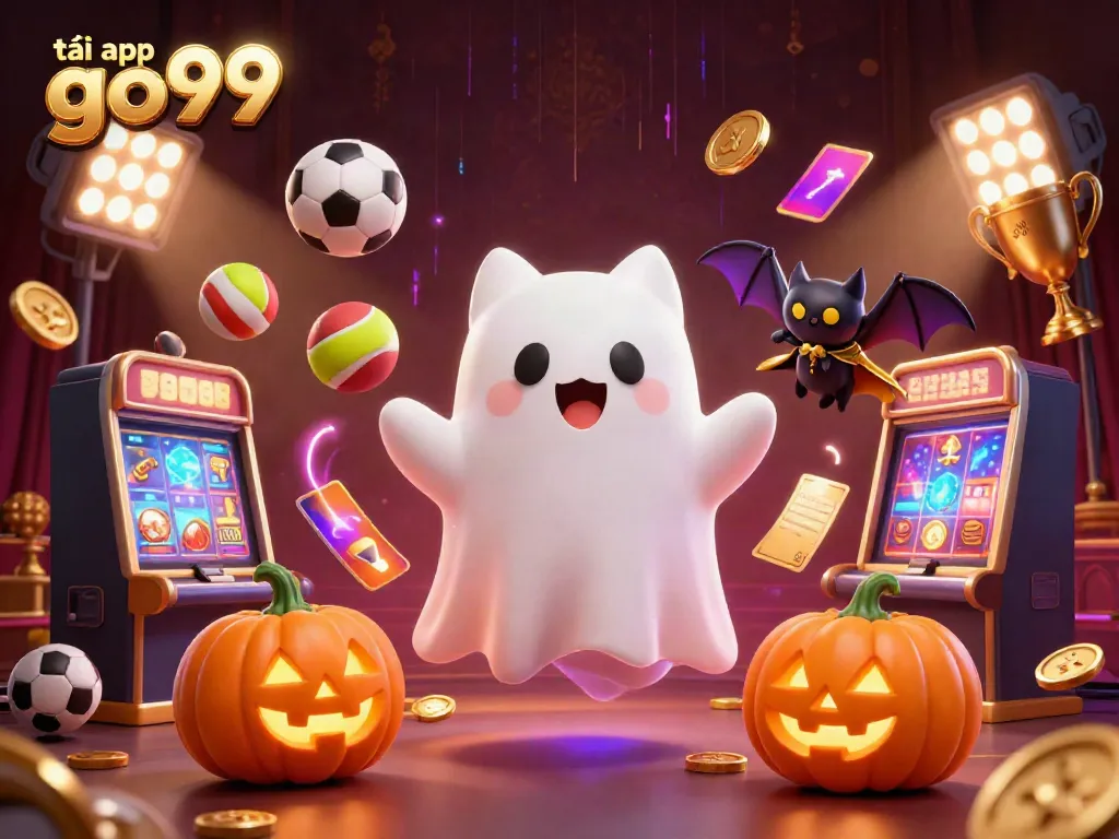 Engage with the thrilling atmosphere of tải app go99, featuring lively characters in a vibrant casino scene.